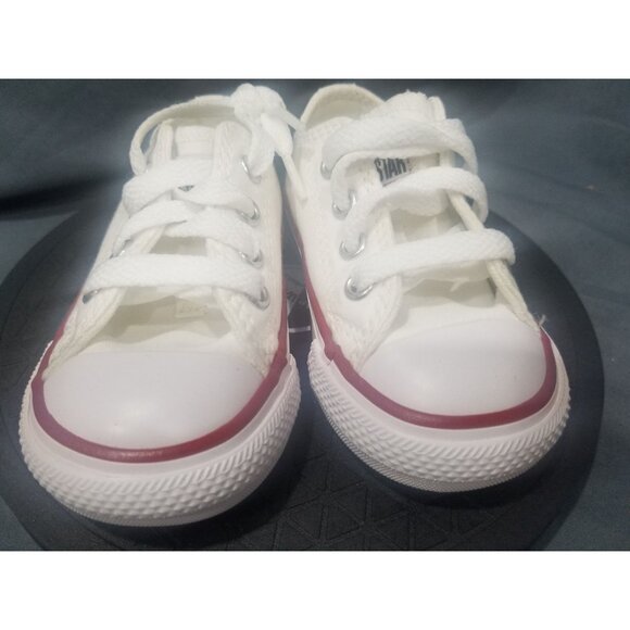 Converse Toddler C/T All Star EVA Ox Sneakers White Red Size 4 NEW NO BOX! - Picture 7 of 9